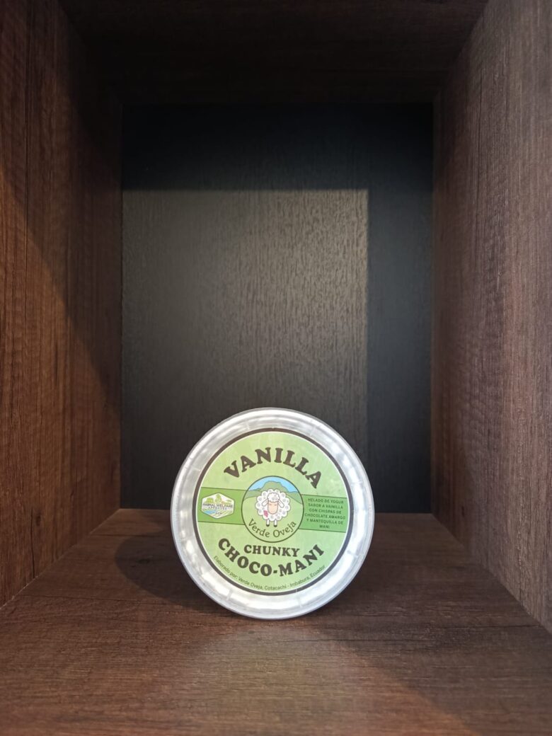 HELADO DE OVEJA VANILLA CHUNKY CHOCO-MANI 400G LVO